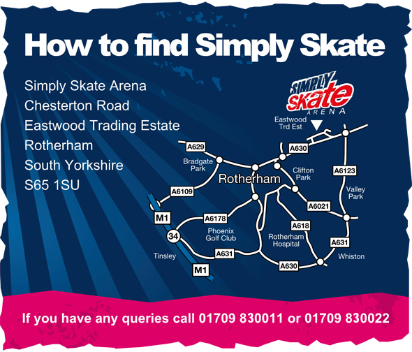 How to find Simply Skate Arena
